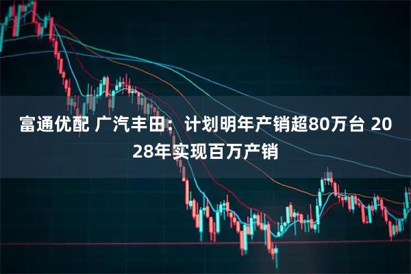 富通优配 广汽丰田：计划明年产销超80万台 2028年实现百万产销